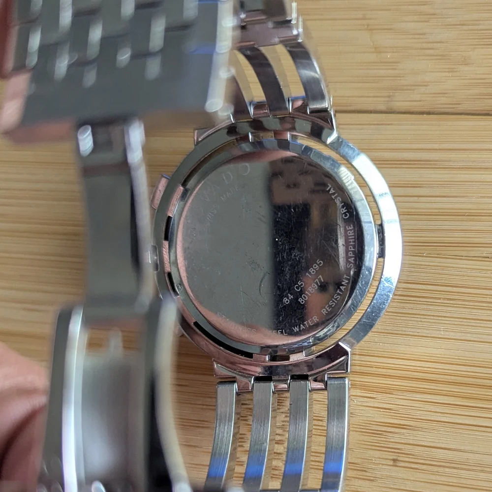 Movado Watch Silver Esperanza Chronograph